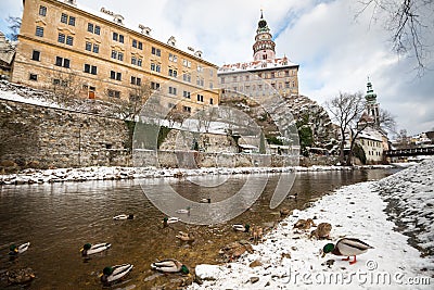 Krumlov Castle, Czech republic Stock Photo